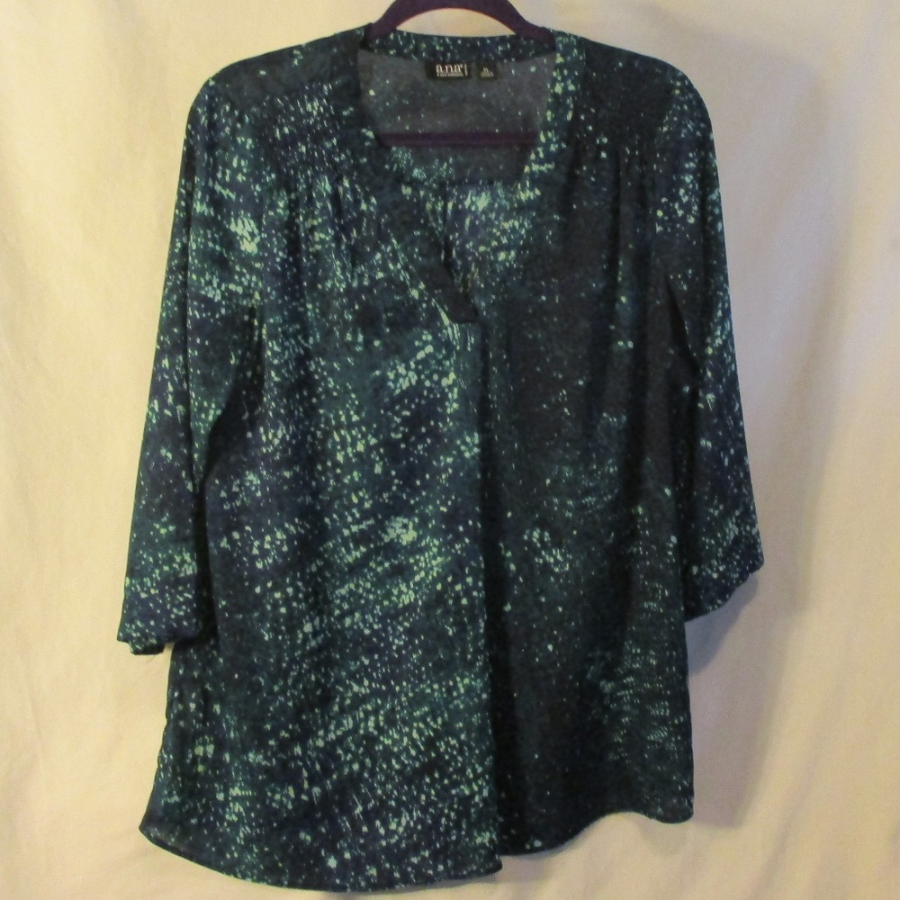 Silky Tunic Blouse Top